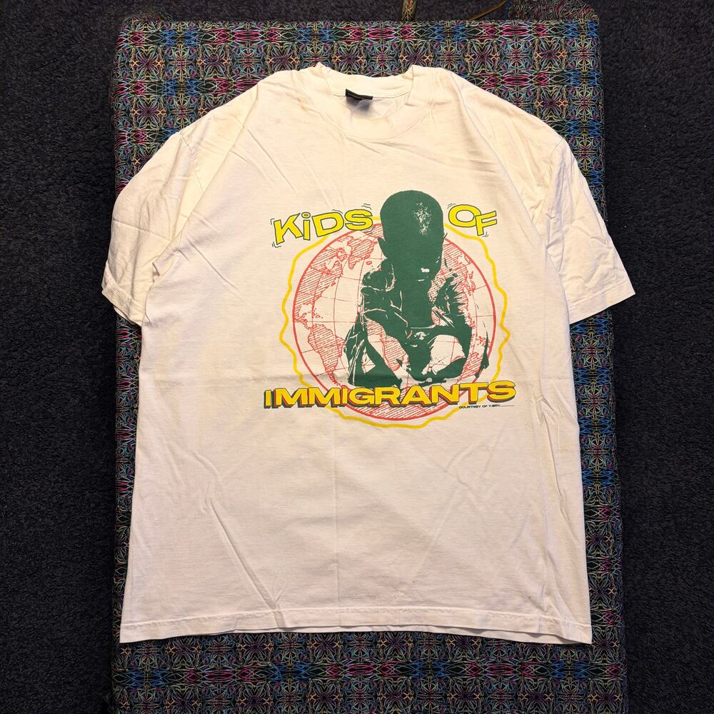 Kids of Immigrants White Tee XL